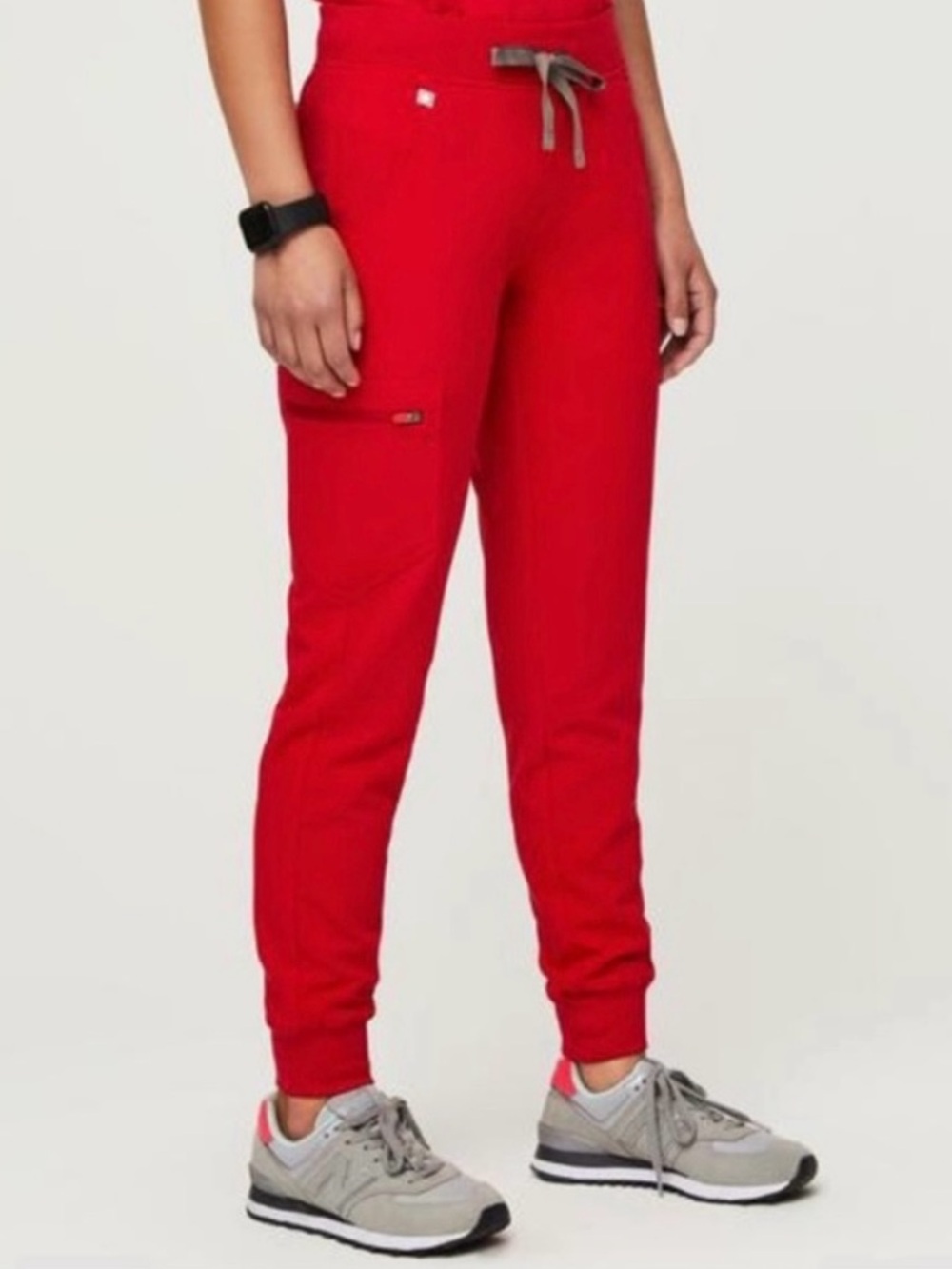FIGS Zamora Jogger Scrub Pants Limited Edition Pop Red Women’s Size Small